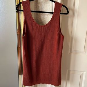LOFT Rust color sleeveless sweater